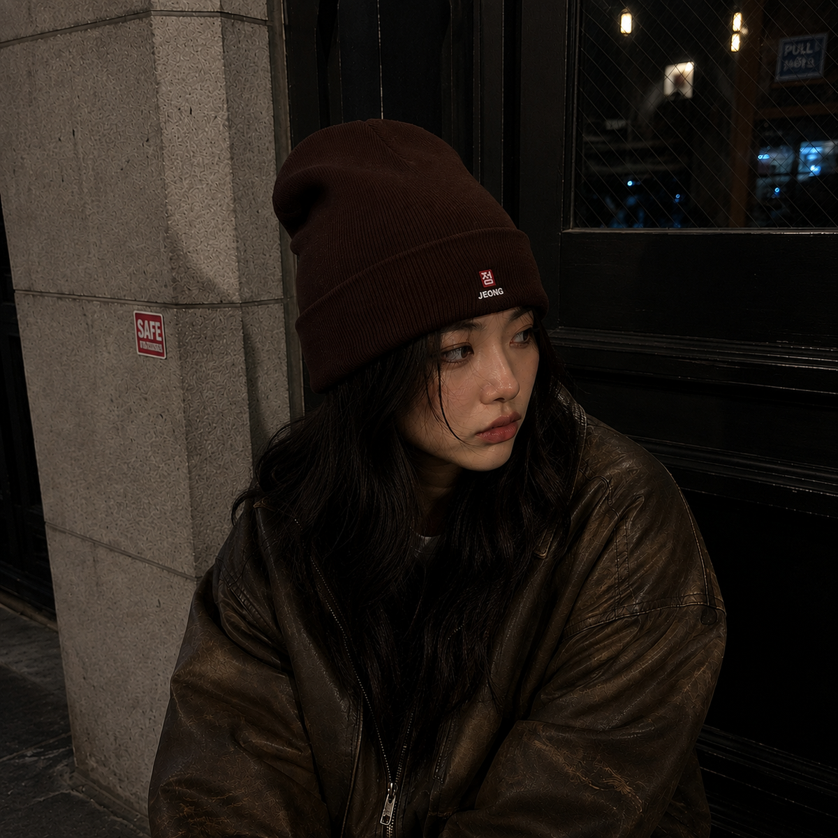 Cuffed Beanie — Brown