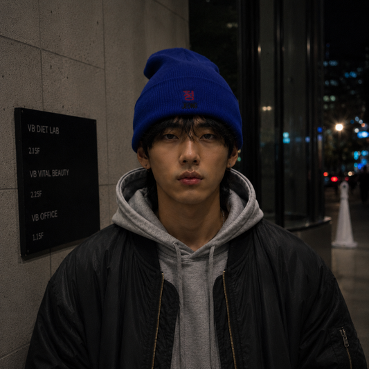 Cuffed Beanie — Light Blue