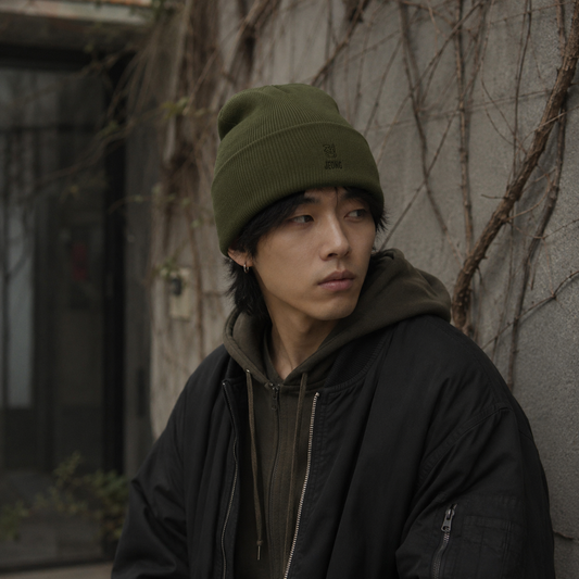 Cuffed Beanie — Military Green