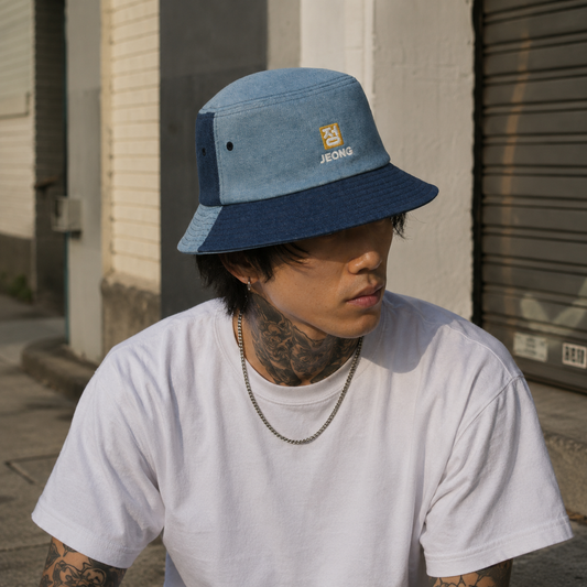 Denim Bucket Hat — Light Blue