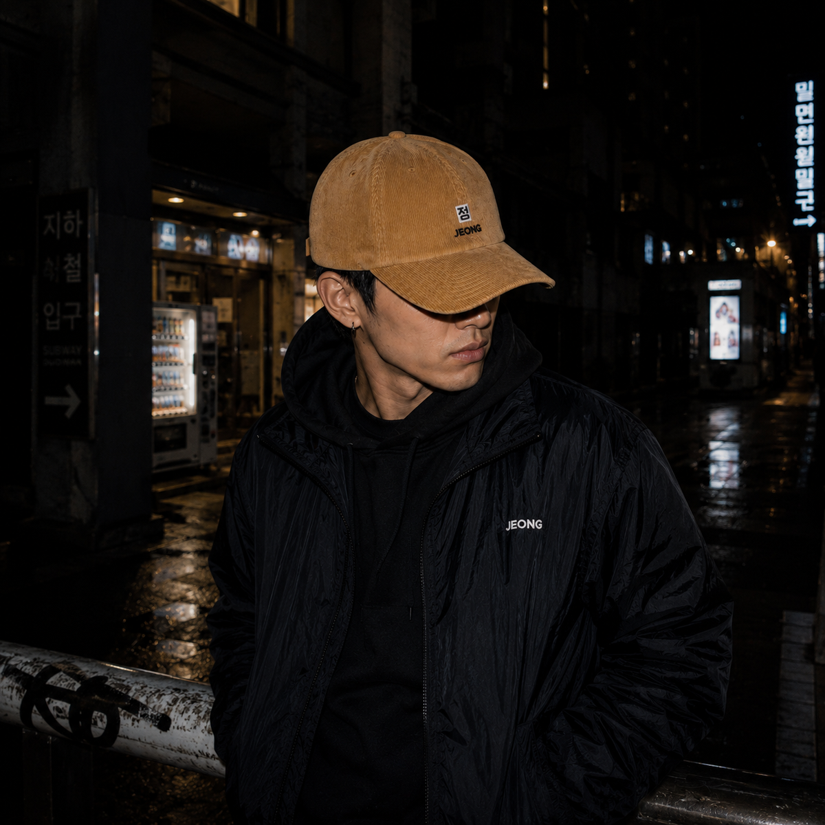 Corduroy Cap — Camel