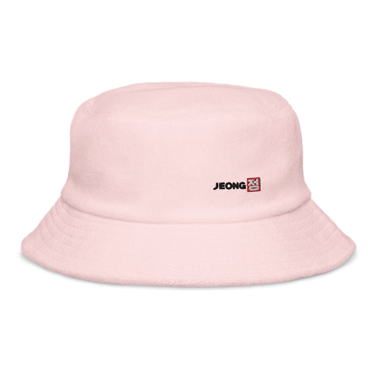 Unstructured terry cloth bucket hat
