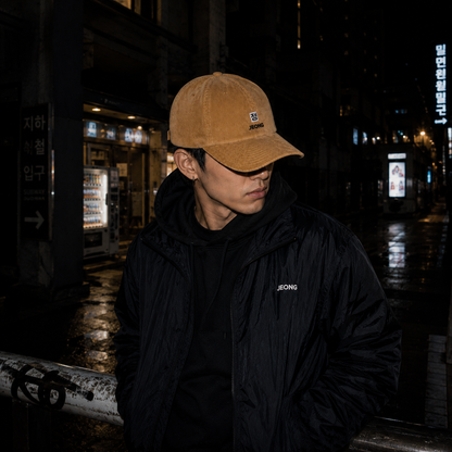 Corduroy Cap — Camel